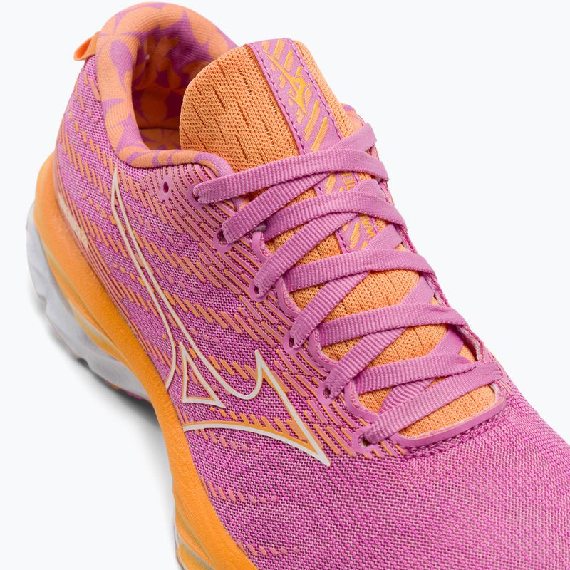 Жіночі бігові кросівки Mizuno Wave Rider 26 Roxy цикламен/білий/мокоранж 9