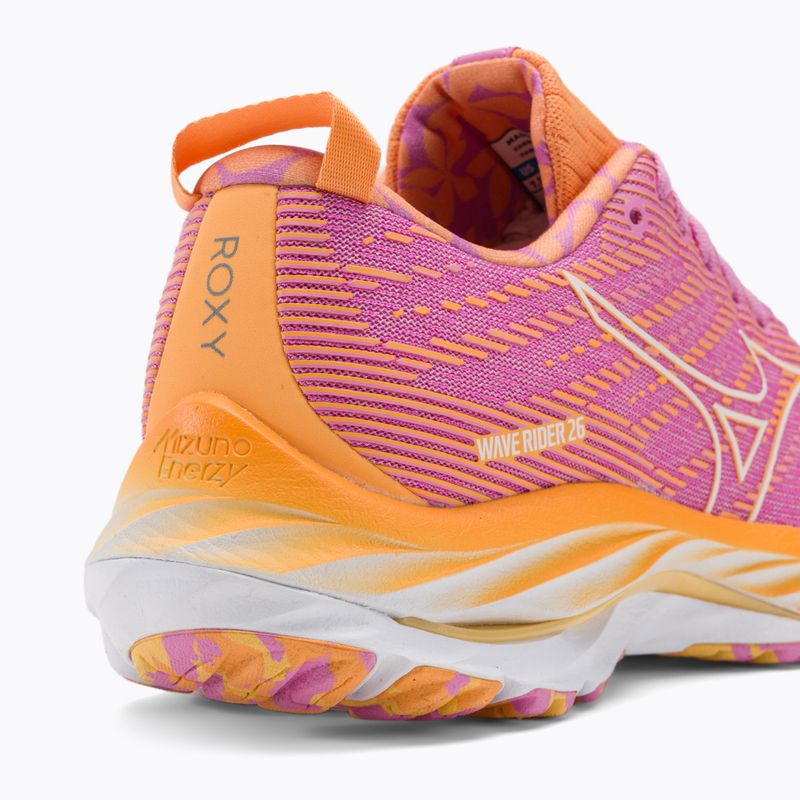 Жіночі бігові кросівки Mizuno Wave Rider 26 Roxy цикламен/білий/мокоранж 10
