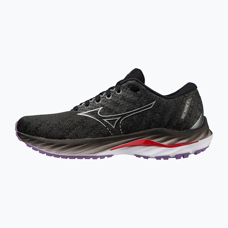Кросівки для бігу жіночі Mizuno Wave Inspire 19 W black/ silver/ bitsweet 10