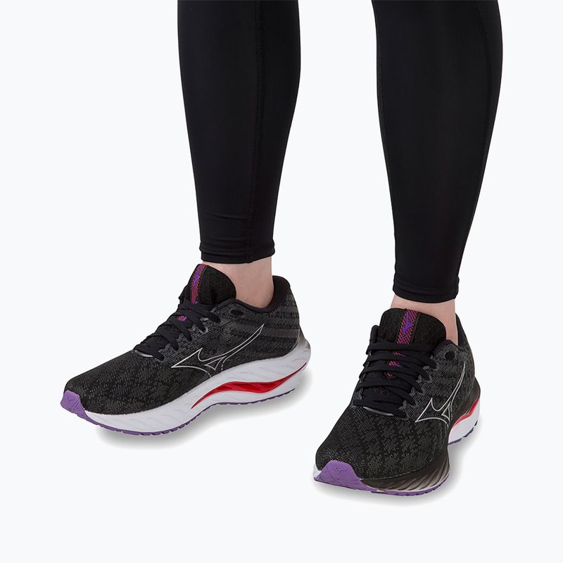 Кросівки для бігу жіночі Mizuno Wave Inspire 19 W black/ silver/ bitsweet 17
