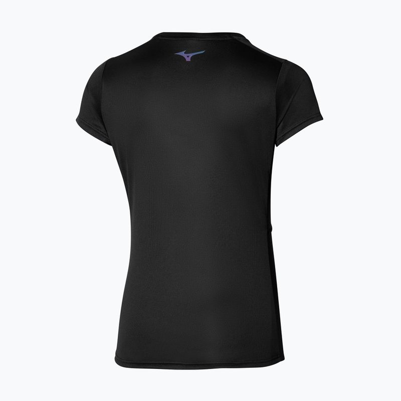 Жіночий трійник Mizuno Two Loops 8 Tee чорний 2