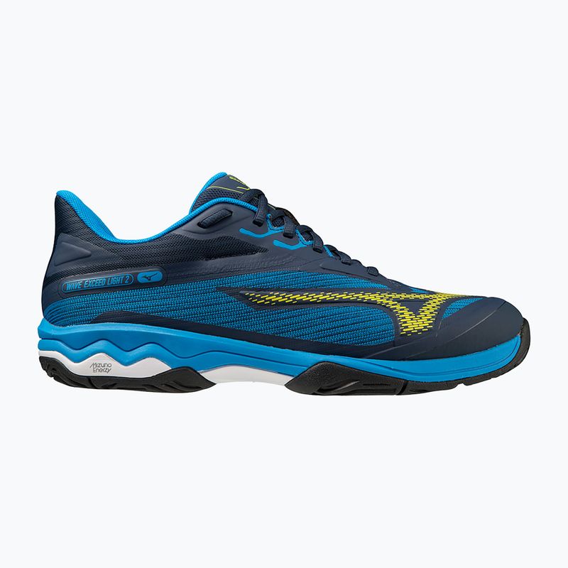 Кросівки тенісні чоловічі Mizuno Wave Exceed Light 2 AC dress blues/bolt2 neon/clolsonne 7