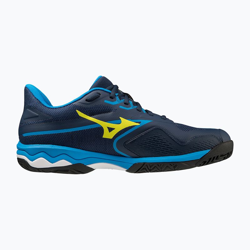 Кросівки тенісні чоловічі Mizuno Wave Exceed Light 2 AC dress blues/bolt2 neon/clolsonne 8