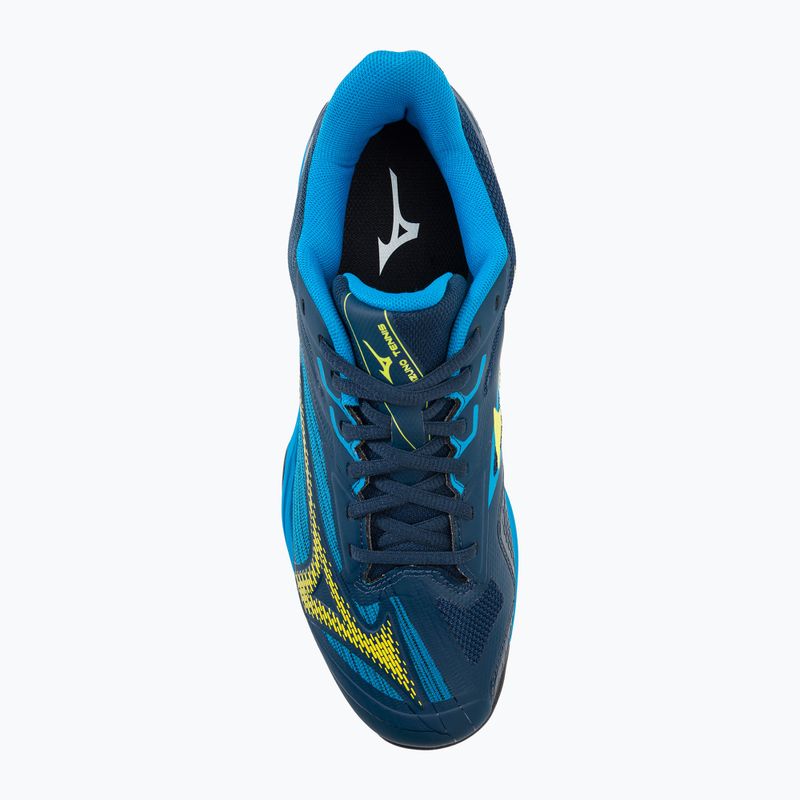 Кросівки тенісні чоловічі Mizuno Wave Exceed Light 2 AC dress blues/bolt2 neon/clolsonne 6