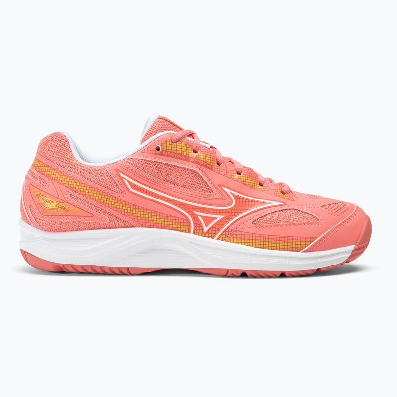 Кросівки тенісні жіночі Mizuno Break Shot 4 AC candy coral/white/fusion coral 2