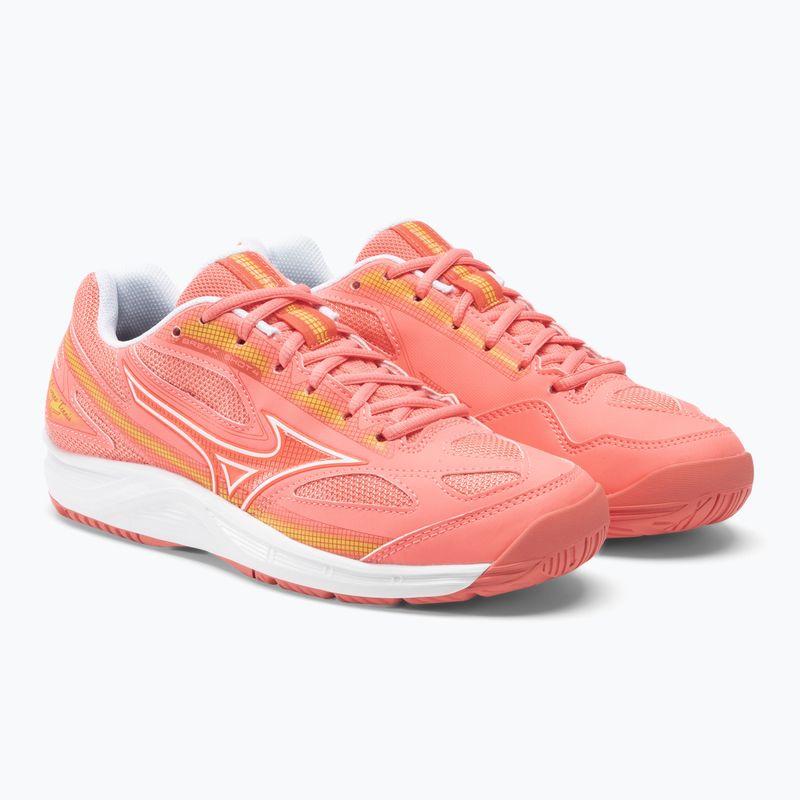 Кросівки тенісні жіночі Mizuno Break Shot 4 AC candy coral/white/fusion coral 5