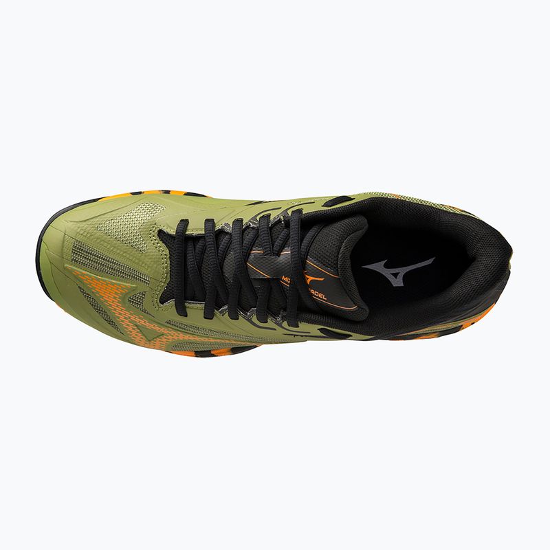 Чоловічі кросівки Mizuno Wave Exceed Light 2 Padel каліфорнійський зелений / яскраво-помаранчевий / чорний 13
