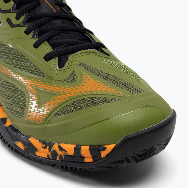 Чоловічі кросівки Mizuno Wave Exceed Light 2 Padel каліфорнійський зелений / яскраво-помаранчевий / чорний 7