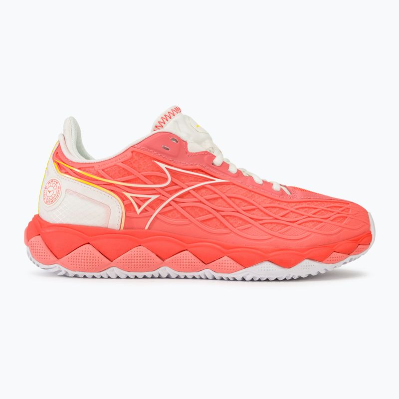 Кросівки тенісні жіночі Mizuno Wave Enforce Tour CC candy coral/snow white/neon flame 2