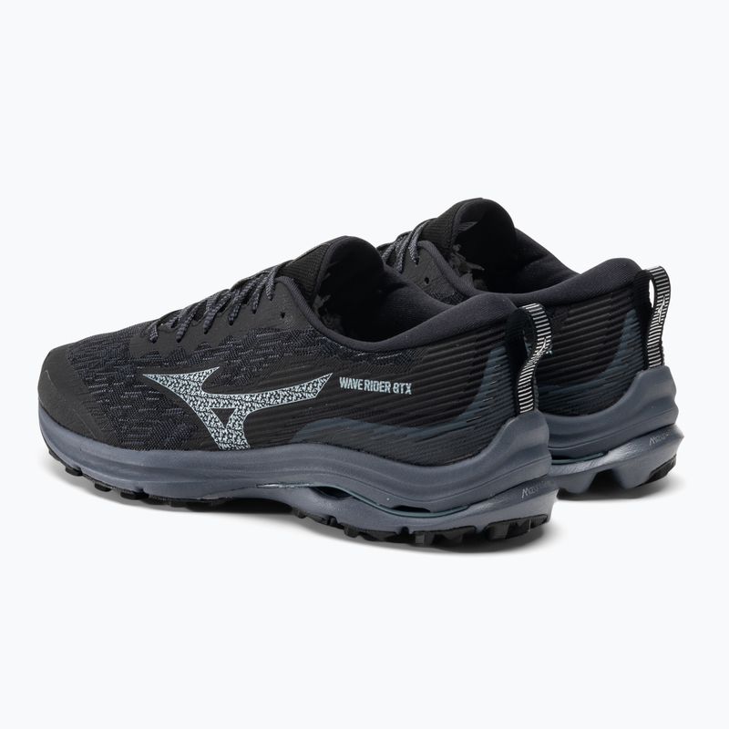 Кросівки для бігу чоловічі Mizuno Wave Rider GTX black/omre blue/glacial ridge 4