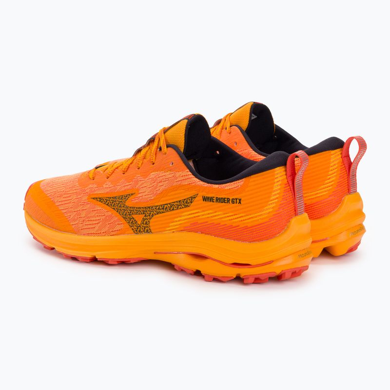 Кросівки для бігу чоловічі Mizuno Wave Rider GTX zinnia/tigerlily/black 3