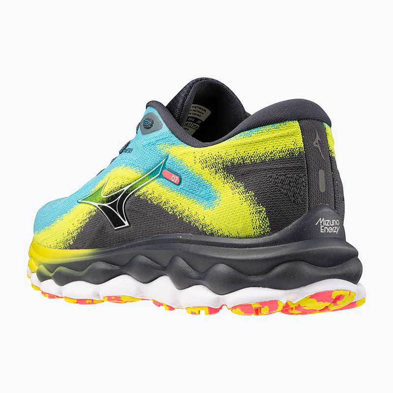 Кросівки для бігу чоловічі Mizuno Wave Sky 7 jet blue/white/bolt2neon 13