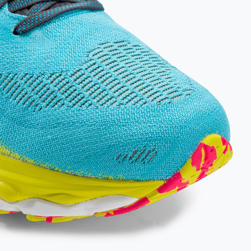 Кросівки для бігу чоловічі Mizuno Wave Sky 7 jet blue/white/bolt2neon 10