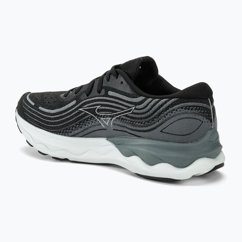 Кросівки для бігу чоловічі Mizuno Wave Skyrise 4 black/white/stormweather 3