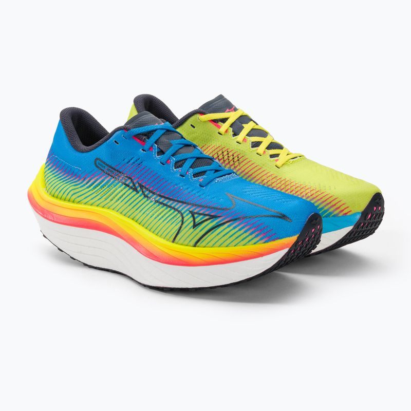 Кросівки для бігу чоловічі Mizuno Wave Rebellion Pro bolt2neon/ombre blue/jet blue 4