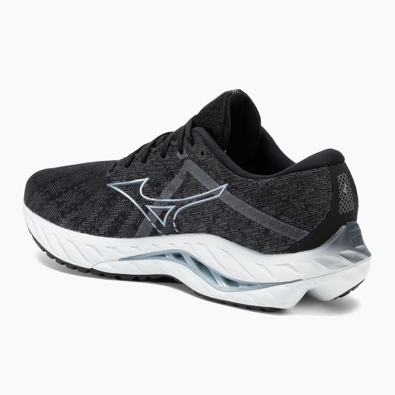 Чоловічі бігові кросівки Mizuno Wave Inspire 19 2E чорний / льодовиковий хребет / ілюзія синій 3