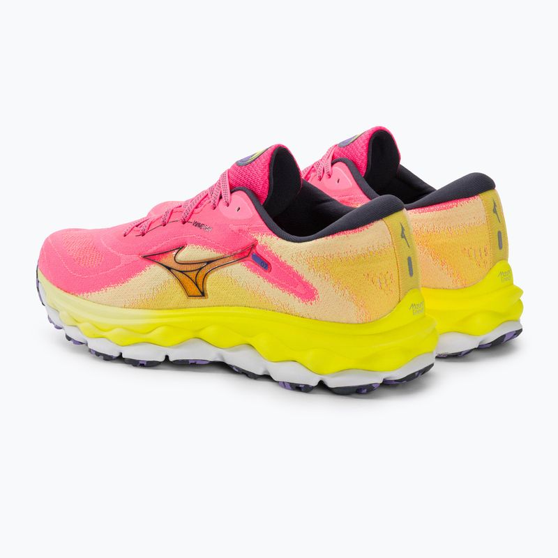 Кросівки для бігу жіночі Mizuno Wave Sky 7 highvpink/ombre blue/bolt2neon 4