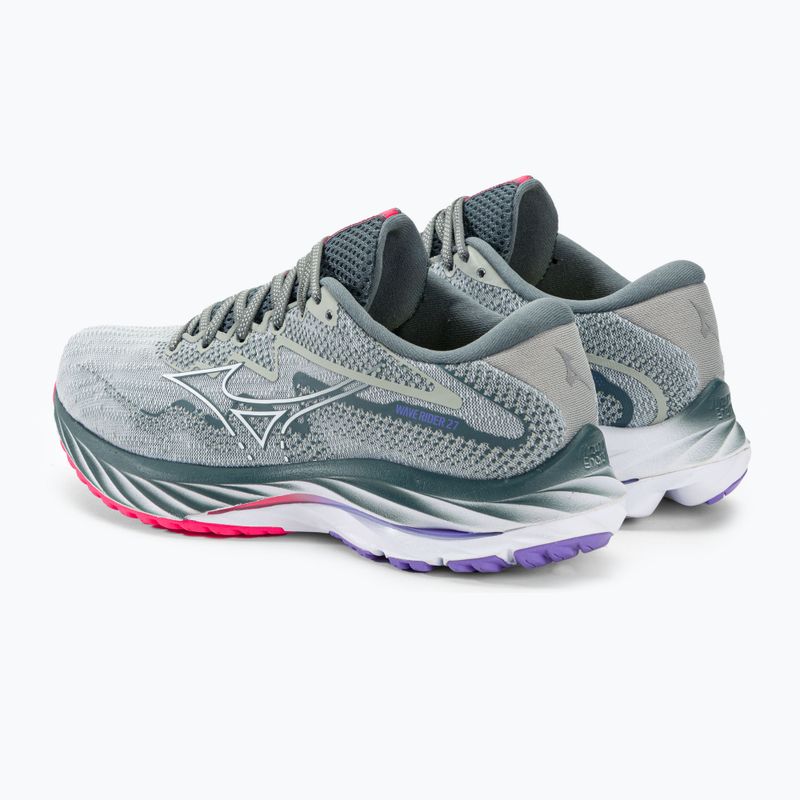 Кросівки для бігу жіночі Mizuno Wave Rider 27 pearl blue/white/highvpink 5