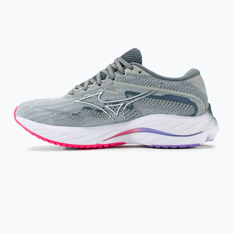 Кросівки для бігу жіночі Mizuno Wave Rider 27 pearl blue/white/highvpink 4