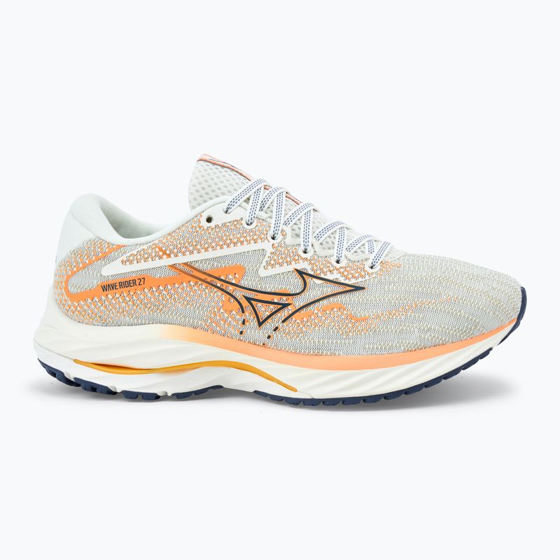 Кросівки для бігу жіночі Mizuno Wave Rider 27 snow white/ nightshadow blue/ coral reef 2