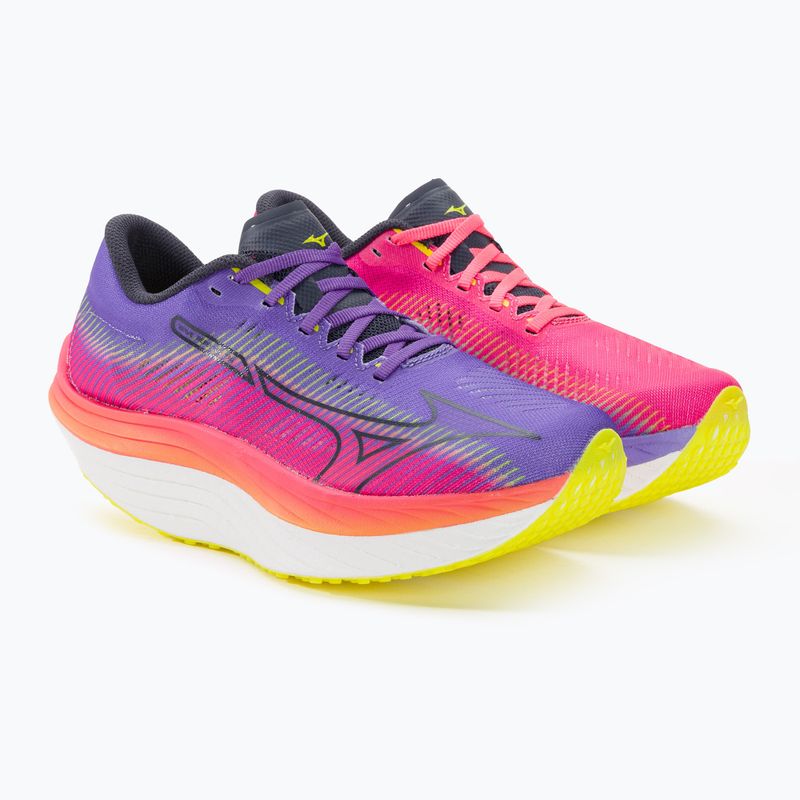Кросівки для бігу жіночі Mizuno Wave Rebellion Pro highvpink/ombre blue/purple punch 4