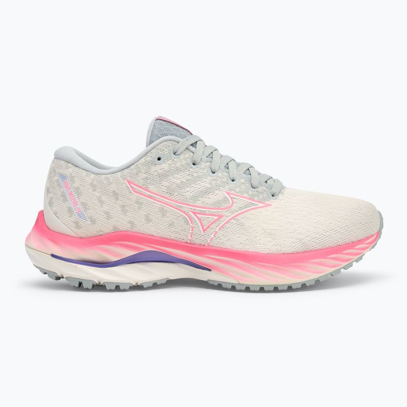 Кросівки для бігу жіночі Mizuno Wave Inspire 19 snow white/ hi vis pink/ purple punch 2