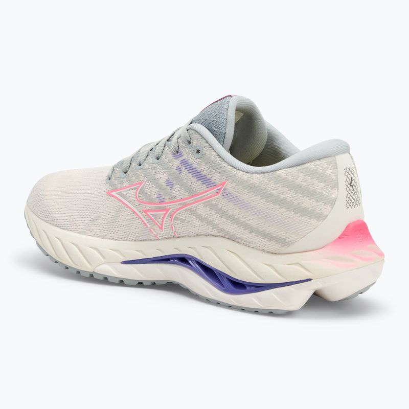 Кросівки для бігу жіночі Mizuno Wave Inspire 19 snow white/ hi vis pink/ purple punch 3