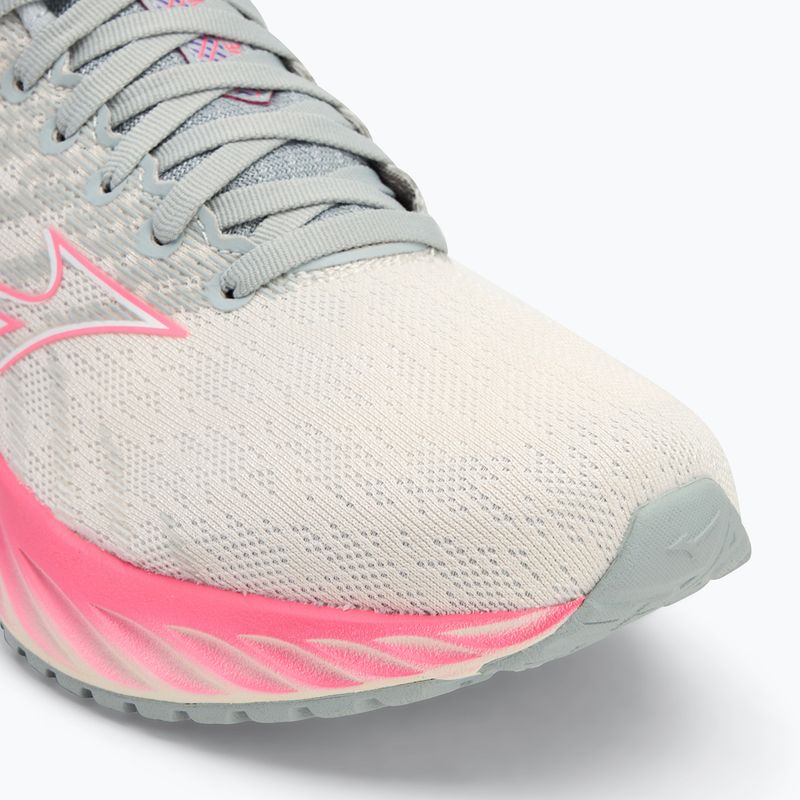 Кросівки для бігу жіночі Mizuno Wave Inspire 19 snow white/ hi vis pink/ purple punch 7