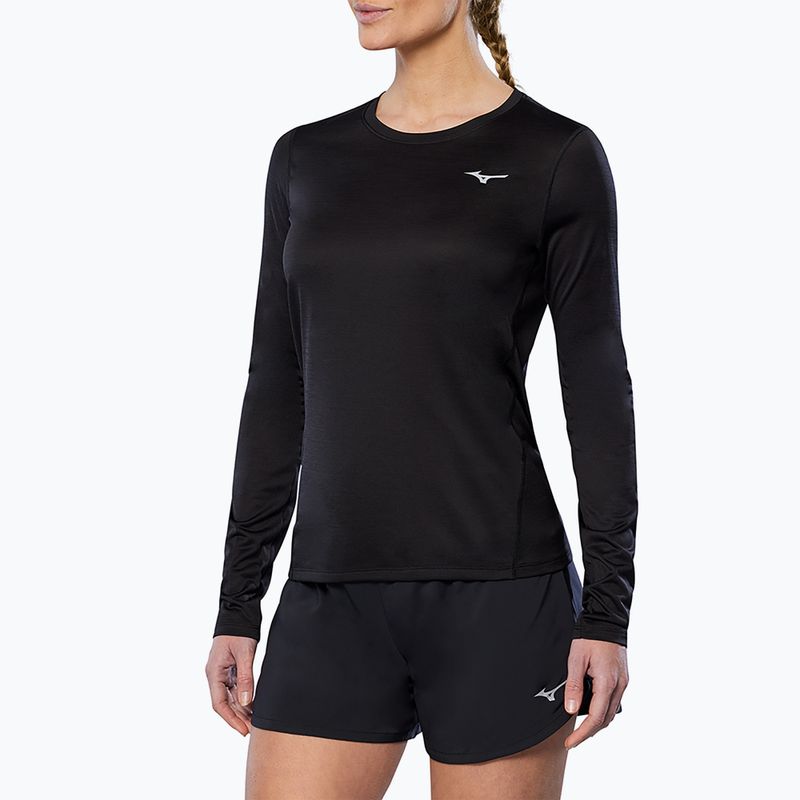 Лонгслів жіночий Mizuno Impulse Core LS Tee black