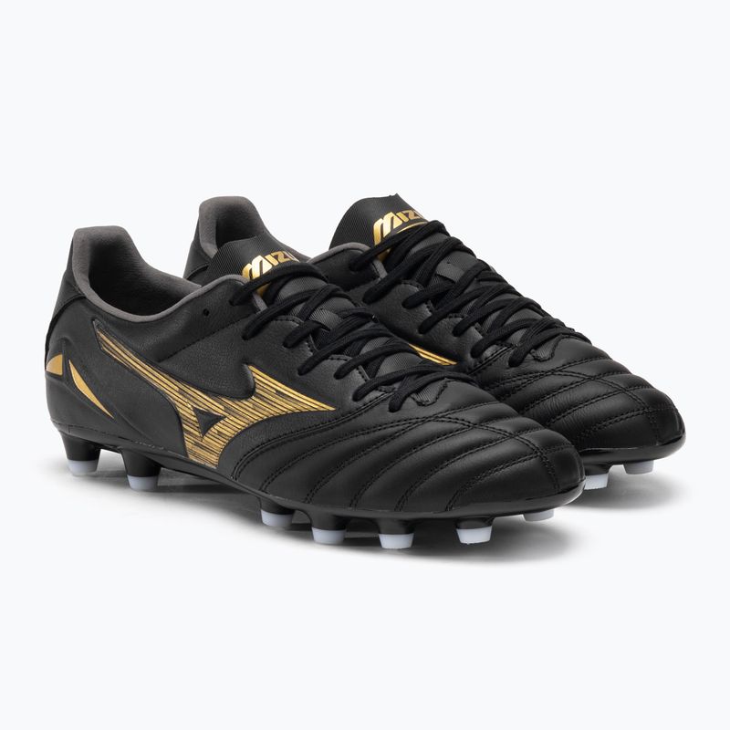 Чоловічі футбольні бутси Mizuno Morelia Neo IV Pro AG чорний/золотий/чорний 4