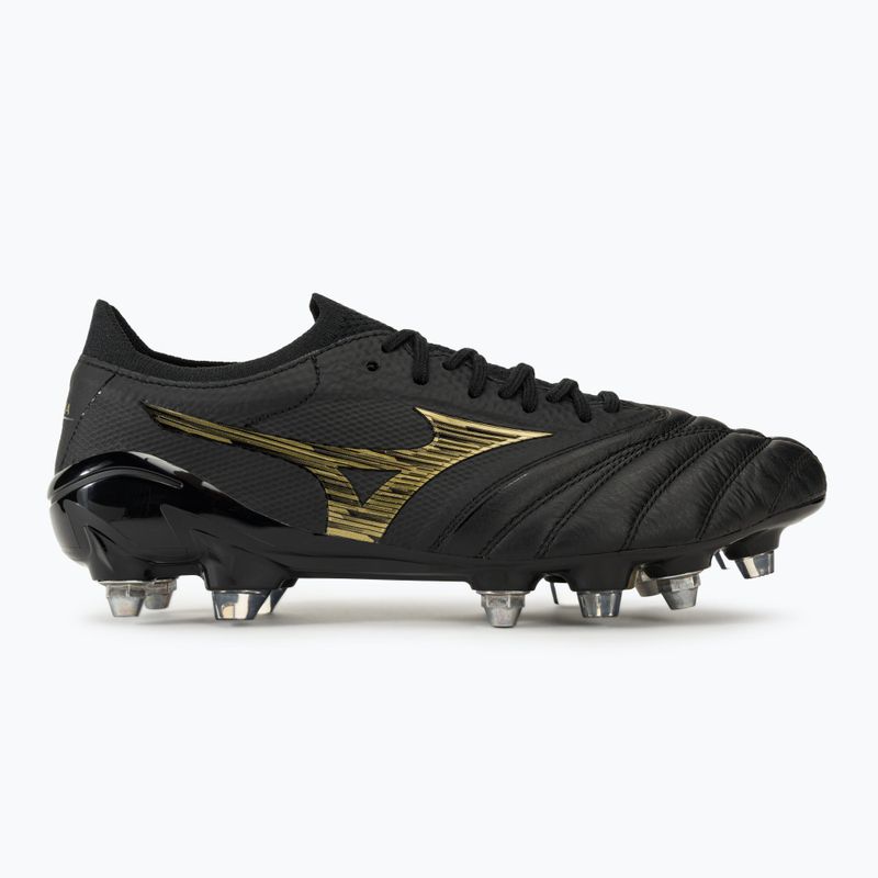 Кросівки футбольні чоловічі Mizuno Morelia Neo IV Beta SG black/gold/black 2