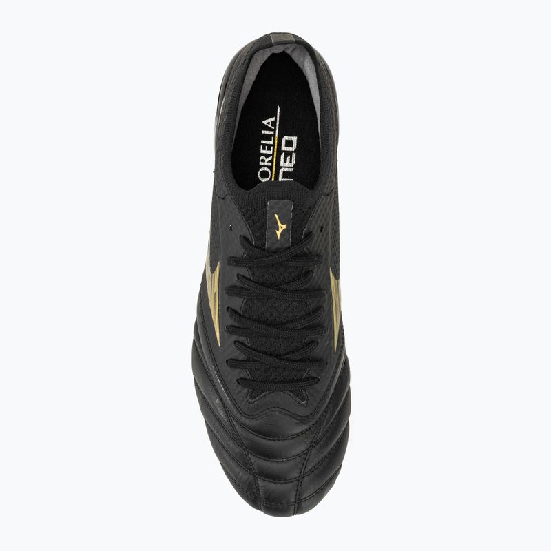 Кросівки футбольні чоловічі Mizuno Morelia Neo IV Beta SG black/gold/black 5