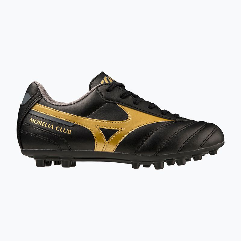 Кросівки футбольні дитячі Mizuno Morelia II Club Jr AG black/gold/dark shadow