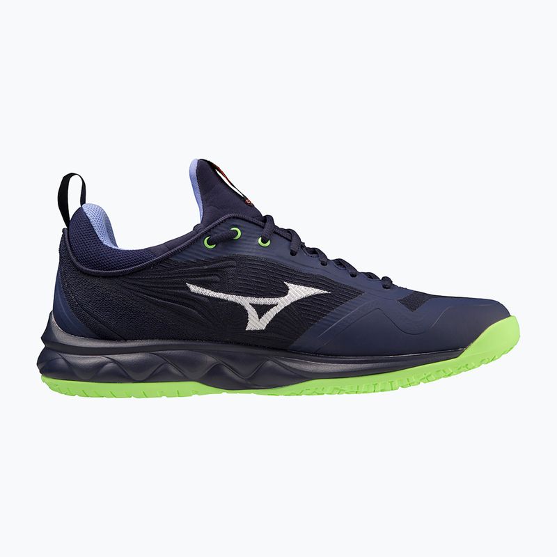 Кросівки баскетбольні Mizuno Wave Luminous 2 evening blue/tech green/lolite 3