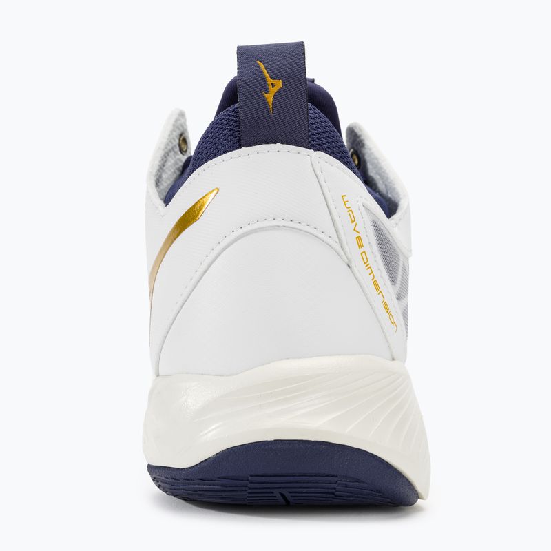 Кросівки баскетбольні Mizuno Wave Dimension Mid white/blue ribbon/mp gold 6