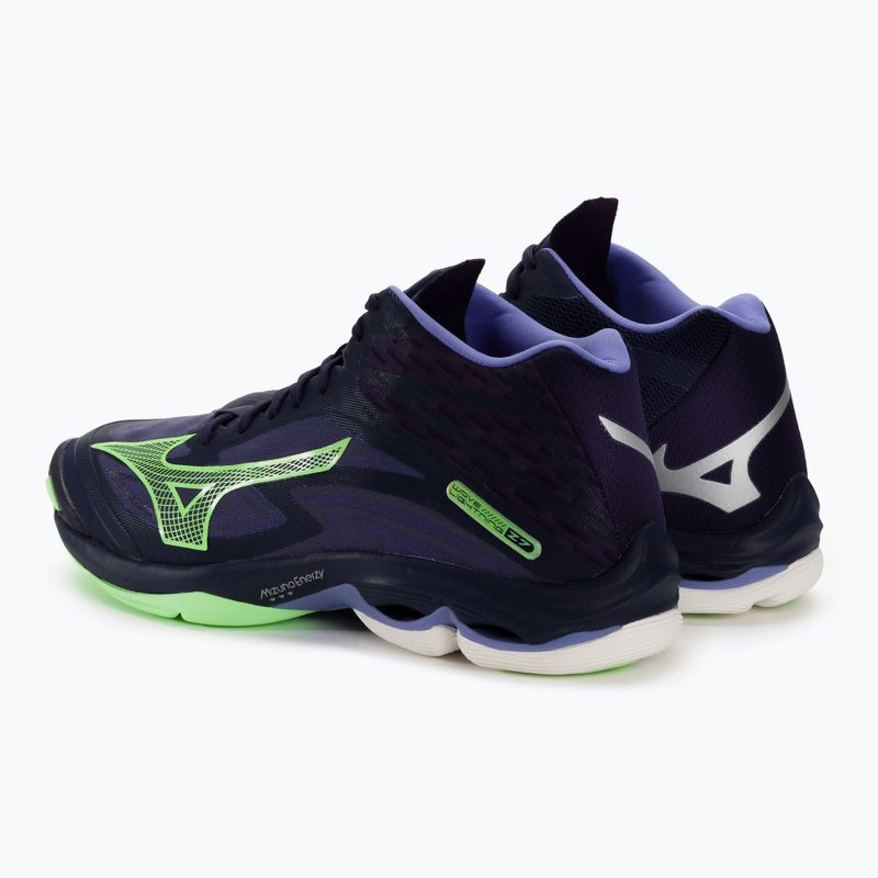 Кросівки волейбольні чоловічі Mizuno Wave Lightning Z7 Mid evening blue / tech green / lolite 4