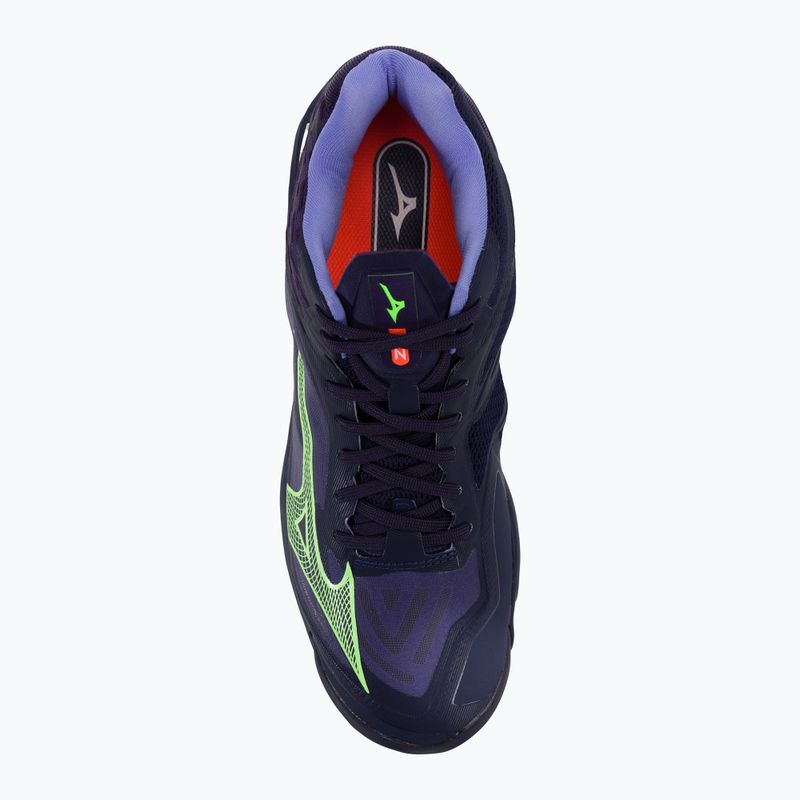 Кросівки волейбольні чоловічі Mizuno Wave Lightning Z7 Mid evening blue / tech green / lolite 7