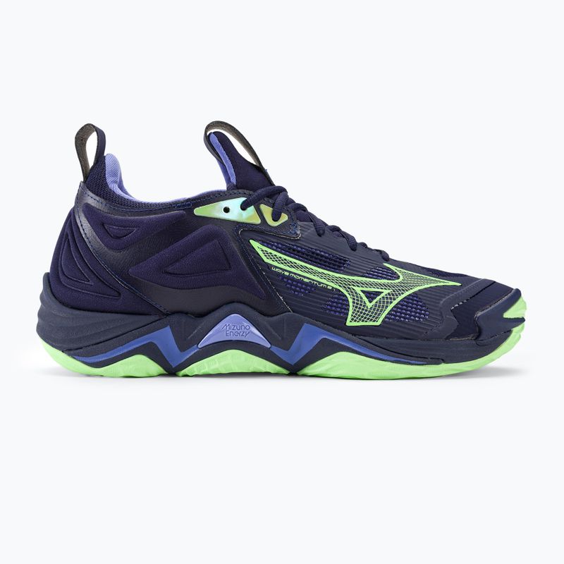 Кросівки баскетбольні чоловічі Mizuno Wave Momentum 3 evening blue/tech green/lolite 2