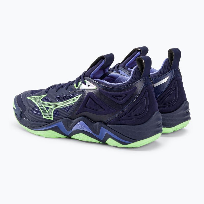 Кросівки баскетбольні чоловічі Mizuno Wave Momentum 3 evening blue/tech green/lolite 4