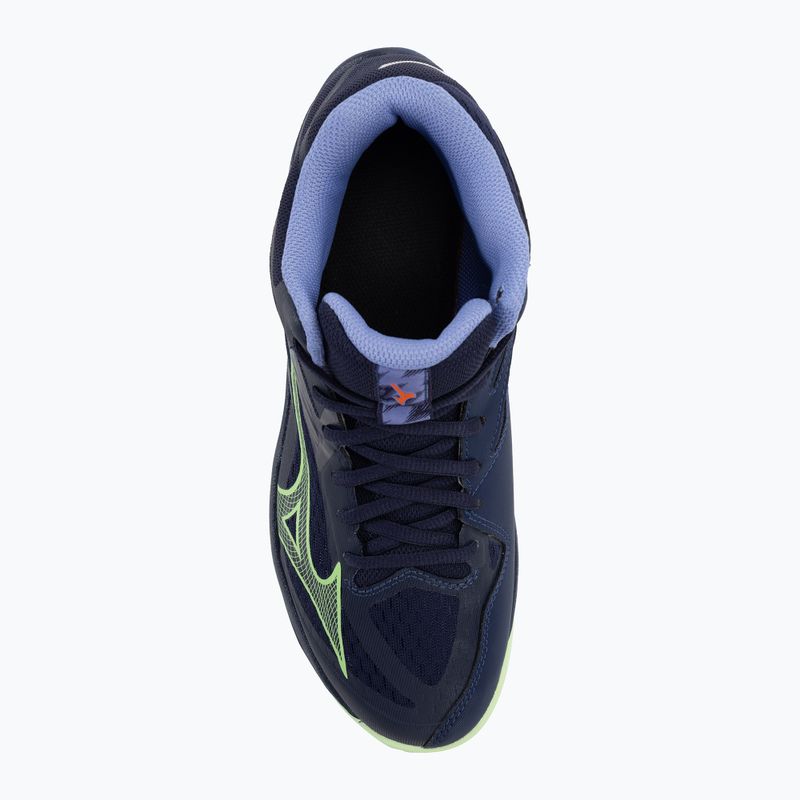 Кросівки баскетбольні чоловічі Mizuno Thunder Blade Z Mid evening blue/tech green/lolite 7