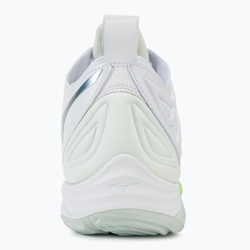 Кросівки волейбольні жіночі Mizuno Wave Momentum 3 Mid white/glacial/pantinagreen 6