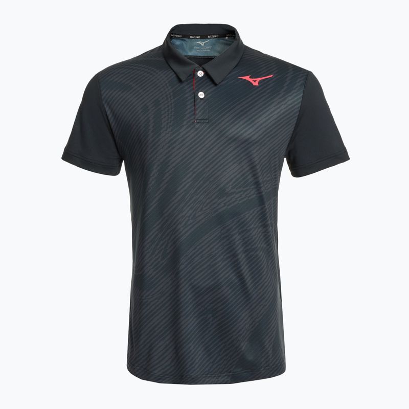 Чоловіча тенісна футболка-поло Mizuno Charge Shadow Polo чорна