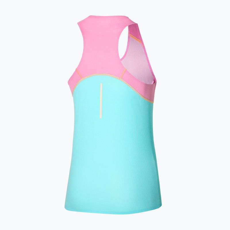 Танк топ для бігу жіночий Mizuno Aero Tank blue glow 2