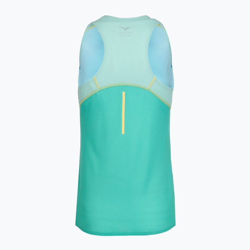 Танк топ для бігу жіночий Mizuno Aero Tank blue turquoise 2