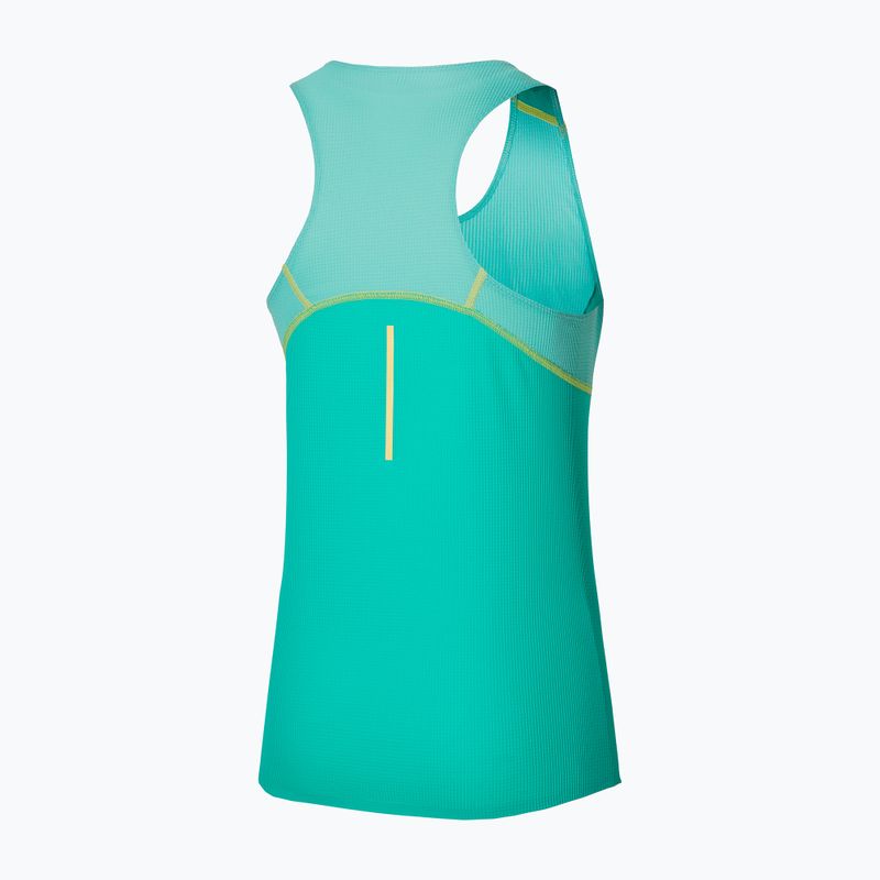 Танк топ для бігу жіночий Mizuno Aero Tank blue turquoise 2