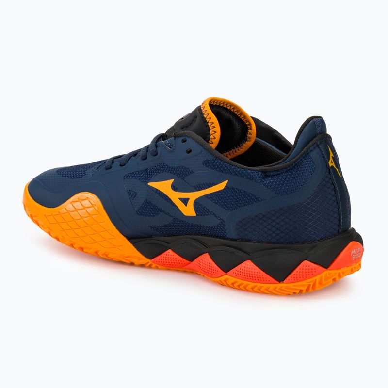 Кросівки для гри в падел чоловічі Mizuno Wave Enforce Tour Padel dress blues / white / carrot curl 3