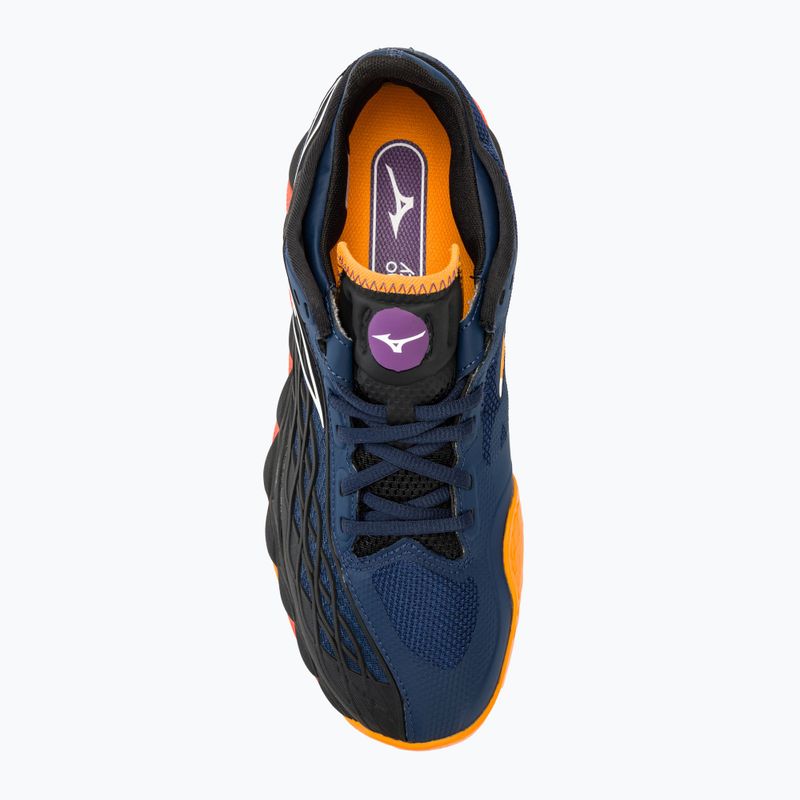 Кросівки для гри в падел чоловічі Mizuno Wave Enforce Tour Padel dress blues / white / carrot curl 5