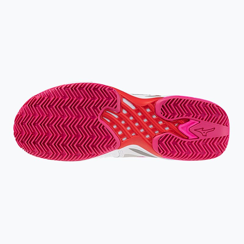 Кросівки тенісні жіночі Mizuno Wave Exceed Tour 6 CC white/radiant red/quiet shade 9