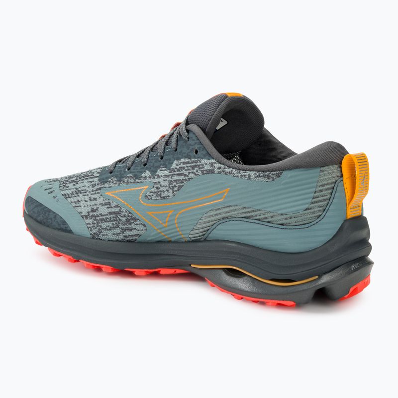 Чоловічі кросівки Mizuno Wave Rider TT свинцевий/цитрусовий/гарячий корал 3