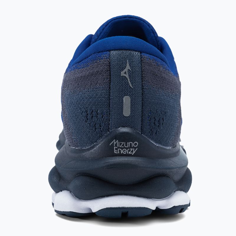Чоловічі бігові кросівки Mizuno Wave Sky 7 серфінг в інтернеті/сріблясті/сукня сині 6